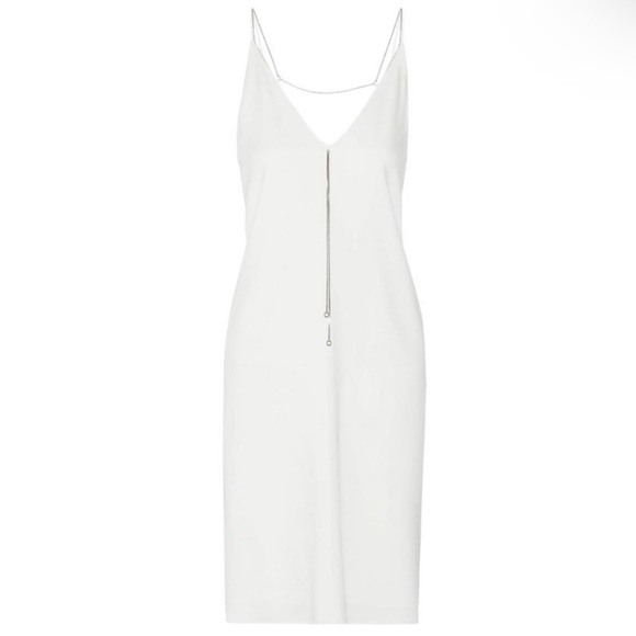 NEW T BY ALEXANDER WANG IVORY CHAIN DETAIL DRESS - Picture 7 of 9
